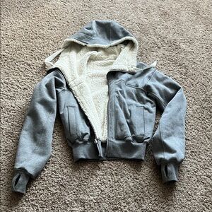 XXS Lululemon gray and beige jacket